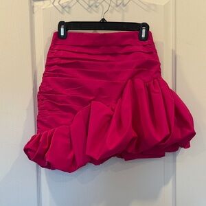 Zara Asymmetrical Skirt in Fuchsia- size Small